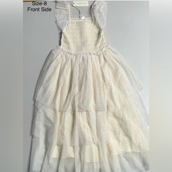 NWT Rylee + Cru Valentina Tiered Tulle Flower Girl Dress - Picture 8 of 8